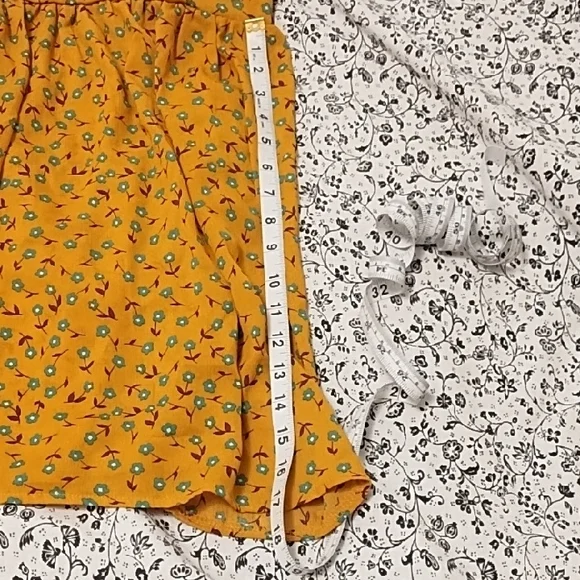 NWT ROMWE Women's Yellow Floral Camisole - Picture 7 of 8